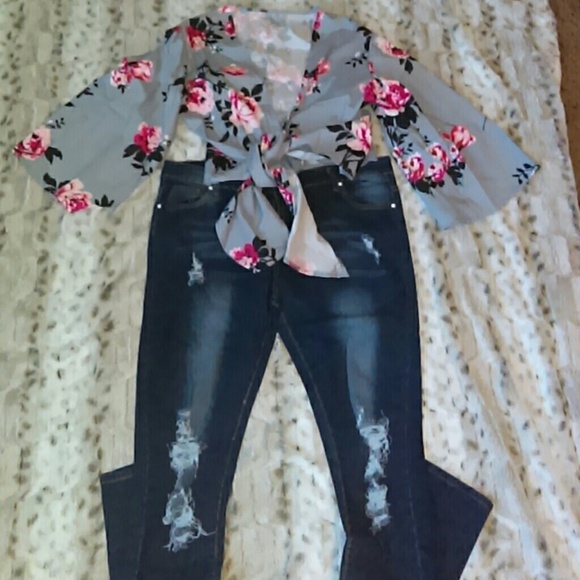 Mid-Waist 😎Destruction Jeans - Picture 6 of 7